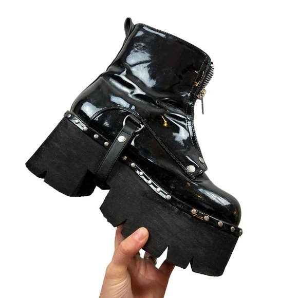 Demonia Black Combat Boots - Picture 9 of 16